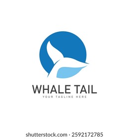 Whale tail icon vector illustration