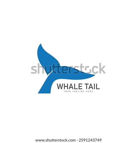 Whale tail icon vector illustration