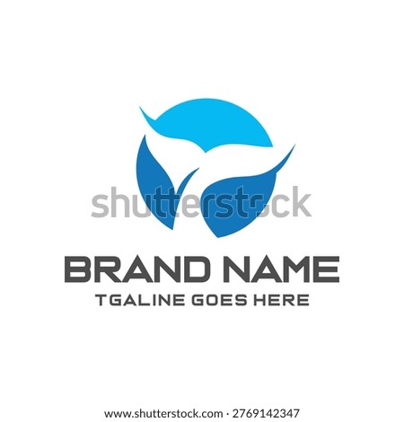 Whale tail icon vector illustration