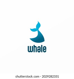 icono de cola de ballena vector sobre fondo blanco