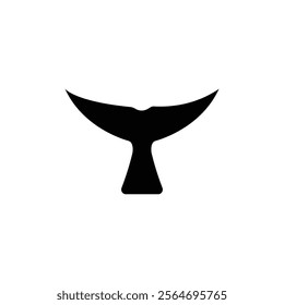 Whale tail icon vector. Whale tail sign on white background. whale tail icon for web and apps