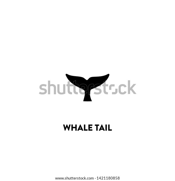 whale tail icon vector. whale tail\
sign on white background. whale tail icon for web and\
app