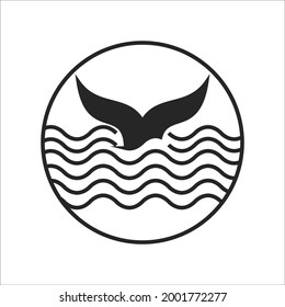 símbolos de cola de ballena símbolo vectorial para web infográfica