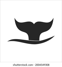 whale tail icons symbol vector elements for infographic web