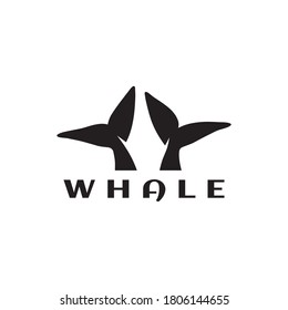  whale tail logo symbol template