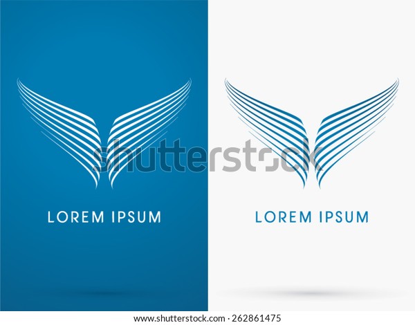 Whale Tale Fish Wing Abstract Logo Stock Vector (Royalty Free) 262861475