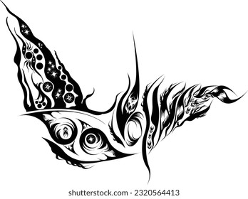 whale tattoo vector graphic  drawing