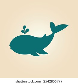 Whale trendy artwork magnificent abstract vector illustration colorful practical design.eps