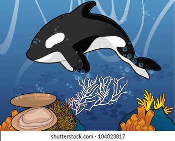 Whale Under the Sea