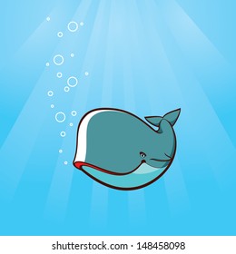 whale underwater