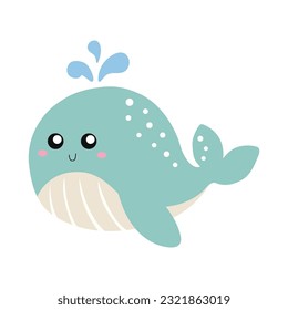 Whale underwater illustration animal vector clipart