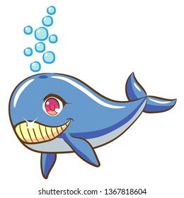 whale vector clipart