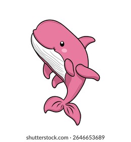 whale vector with cute and attractive appearance