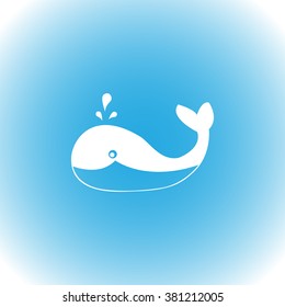 Whale vector icon