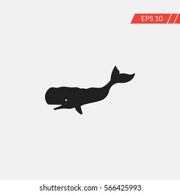 Whale vector icon