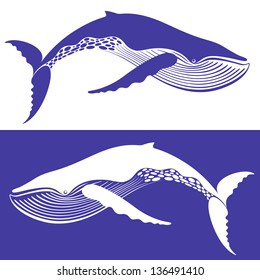 Whale. Vector illustration