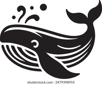 cola de tiburón delfín Ilustración vectorial ballena