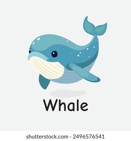 Whale Vector Illustration: Giant Marine Mammal