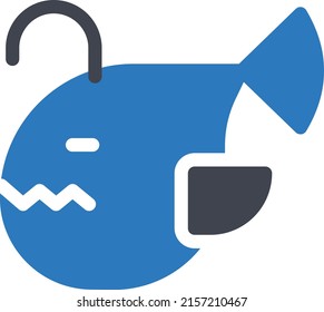 ilustración del vector ballena en un fondo transparente. Símbolos de calidad superior. Iconos vectoriales de glifos para diseño de conceptos y gráficos. 
