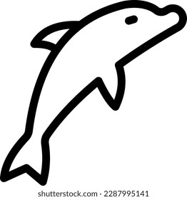 ilustración del vector ballena en un fondo transparente. Símbolos de calidad superior. Iconos vectoriales de línea delgada para el diseño de conceptos y gráficos. 
