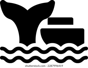 whale  Vector illustration on a transparent background. Premium quality symmbols. Glyphs vector icons for concept and graphic design.