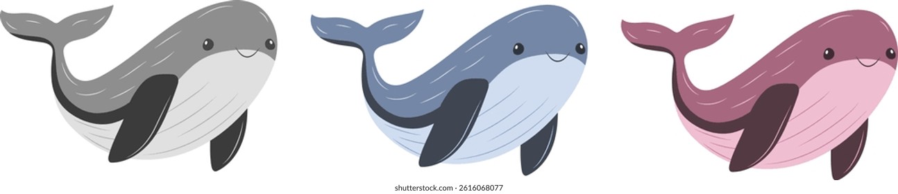 Whale vector illustration. Simple hand drawn illistration. Printing, art print, greeting card, pattern, design, etc. Illustration for kids