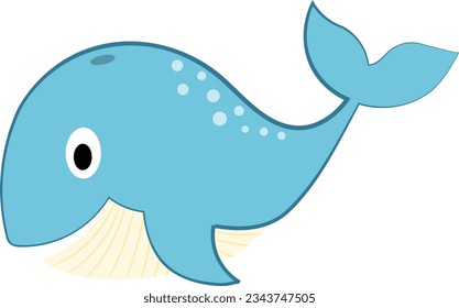 Whale Vector image or clip art