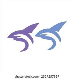 criação de animais de design de logotipo de vetor de baleia