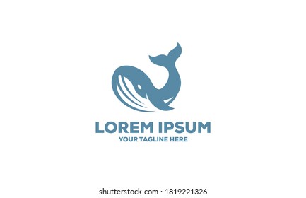 Whale Vector Logo Design Inspirations