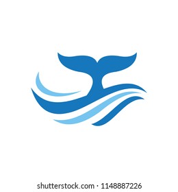 whale waves logo