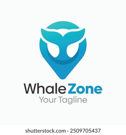 Whale Zone Logo Design Template. Good for Business, Agency, Community and Organization
