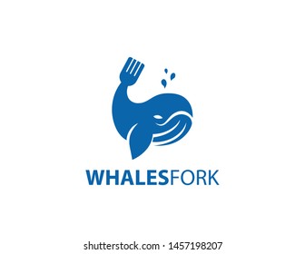 Whales Fork logo white background