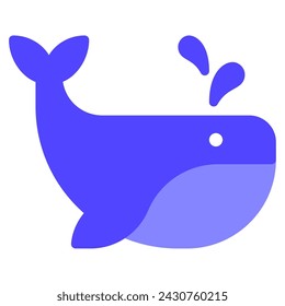 Whales icon illustration for web, app, infographic, etc