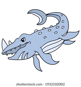 whales are ocean dwellers of the oceans, vector illustration art. doodle icon image kawaii.