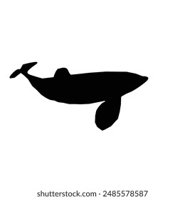 Whales Silhouette vector EPS Format