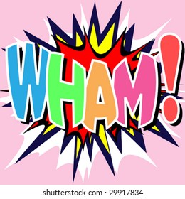 A Wham Comic Book Illustration