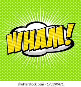 Wham! - Comic Speech Bubble, Cartoon 