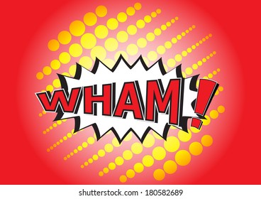 Wham! - Comic Speech Bubble, Cartoon 