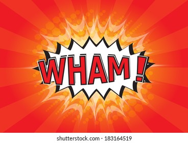 Wham! - Comic Speech Bubble, Cartoon 