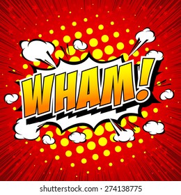 Wham! - Comic Speech Bubble, Cartoon 