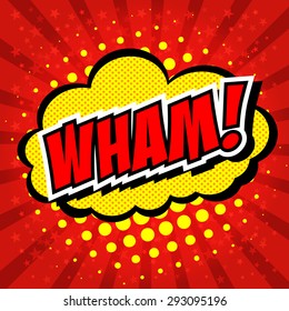 Wham! - Comic Speech Bubble, Cartoon 