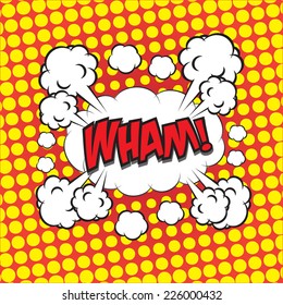 WHAM! comic wording for comic backgound