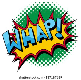 Whap - Comic Expression Vector Text