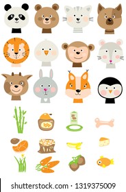 what animals and birds eat puzzles children's educational puzzle game match pictures for kindergarten