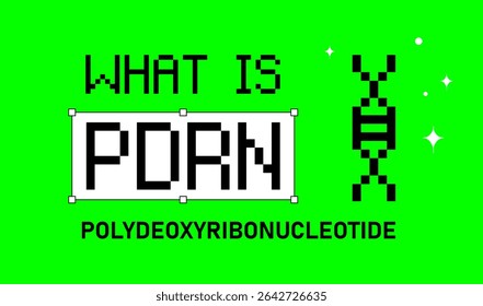 What is PDRN? Bold Pixel Art Style Explainer Design with Green Background