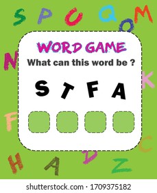 What can this word be ? word game.