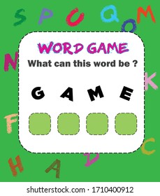 What can this word be ? word game.