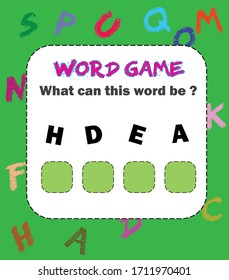 ¿Qué puede ser esta palabra? juego de palabras.