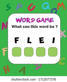 ¿Qué puede ser esta palabra? juego de palabras.