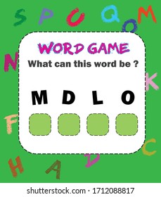 What can this word be ? word game.